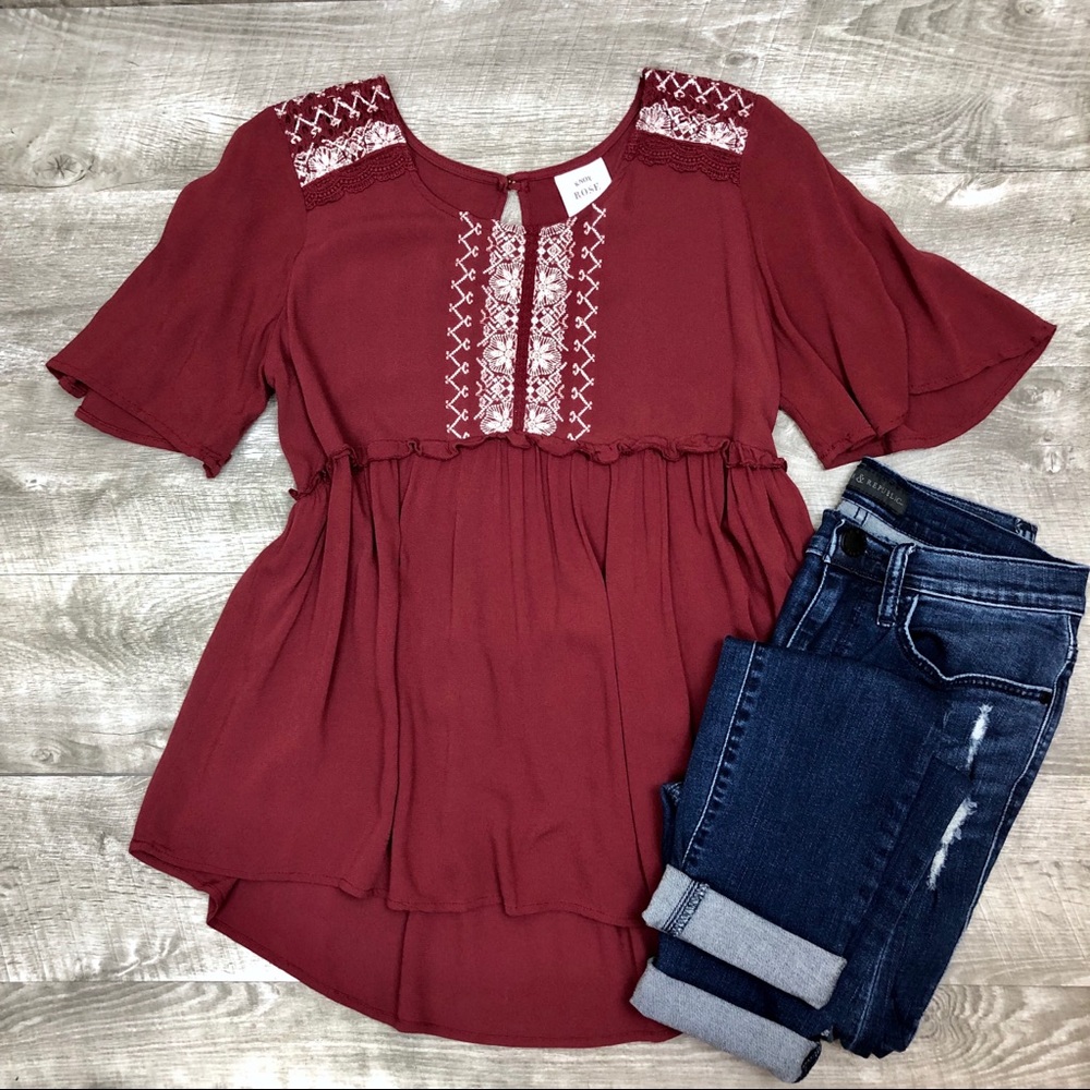 Knox Rose Peasant Blouse